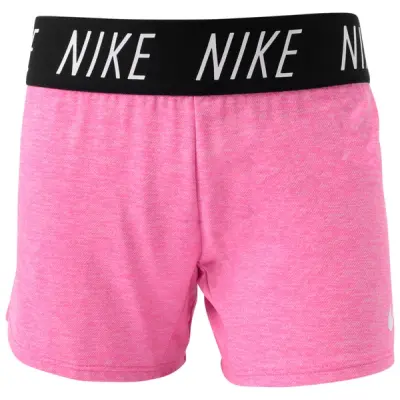 Girls' Nike Dry Training Short, Laser Fuchsia/White, Xs,  Löparkläder