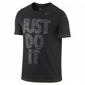 Jdi Knurling Grit Tee, Black Heather/Cyber/Dark Grey, Xxl, Nike