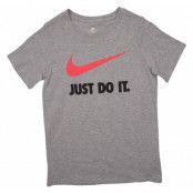 Jdi Swoosh Tee Yth, Dk Grey Heather/Dk Grey Heathe, M,  Nike