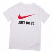 Jdi Swoosh Tee Yth, White/University Red, L,  Nike