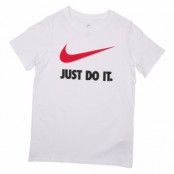 Jdi Swoosh Tee Yth, White/University Red, M, Nike