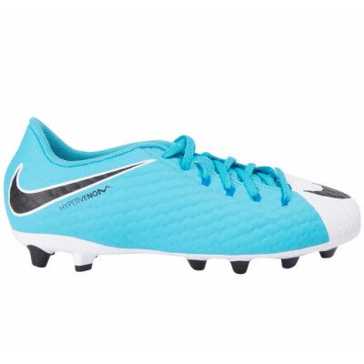 Jr Hypervenom Phelon 3 Agpro, White/Black-Photo Blue-Chlorin, 37.5