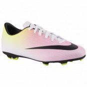 Jr Mercurial Victory V Fg, White/Black-Volt-Total Orange, 27