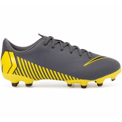 Jr Vapor 12 Academy Gs Fg/Mg, Dark Grey/Black-Dark Grey, 36.5
