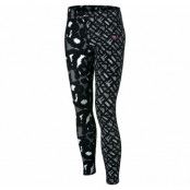 Leg-A-See Aop Cotton Tight Yth, Black/White/Vivid Pink, L, Nike