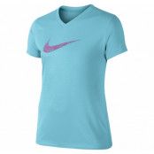 Leg Confetti Gfx Tee Yth, Blue Lagoon/Dk Grey Heather, Xl,  Nike