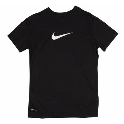 Legend Ss Top Yth, Black/Black/White, M,  Nike