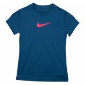 Legend Ss Top Yth, Industrial Blue/Racer Pink, L,  Nike