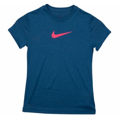 Legend Ss Top Yth, Industrial Blue/Racer Pink, L,  Nike