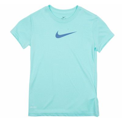 Legend Ss Top Yth, Light Aqua/Siren Red, M,  Nike