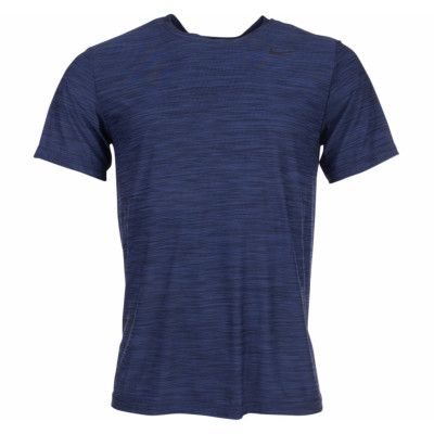 M Nk Brt Top Ss Dry, Binary Blue/Black/Black, Lt,  T-Shirts