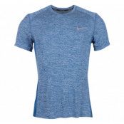 M Nk Brthe Miler Top Ss Cool, Glacier Blue/Htr/Industrial Bl, L,  Nike