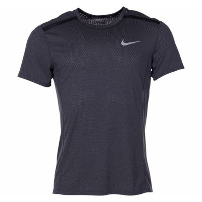 M Nk Cool Miler Top Ss, Black/Htr, L,  Nike