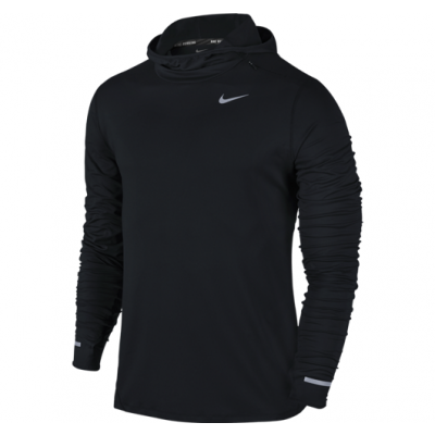 M Nk Dry Elmnt Hoodie, Black/Reflective Silv, S,  Nike