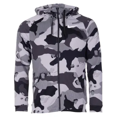 M Nk Dry Fl Hd Fz Cmo Gfx, Lt Smoke Grey/Black/White, S,  Nike