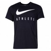 M Nk Dry Tee Db Athlete, Black/White, L,  Löparkläder