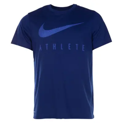 M Nk Dry Tee Db Swsh Ath Ssnl, Blue Void, L,  T-Shirts