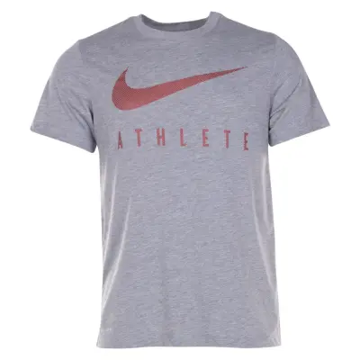 M Nk Dry Tee Db Swsh Ath Ssnl, Dk Grey Heather, M,  Nike