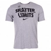 M Nk Dry Tee Df Limits, Dk Grey Heather/Black, Xxl, T-Shirts