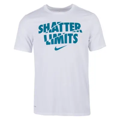 M Nk Dry Tee Df Limits, White/Blustery, S,  T-Shirts