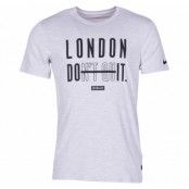 M Nk Dry Tee Dfc Jdq Lon Slub, White/Htr, S,  Löparkläder