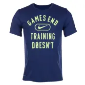 M Nk Dry Tee Leg Games End, Binary Blue/Ghost Green, L,  Nike