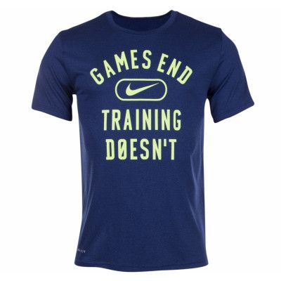M Nk Dry Tee Leg Games End, Binary Blue/Ghost Green, M,  Nike