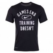 M Nk Dry Tee Leg Games End, Black/White, L,  Nike