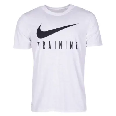 M Nk Dry Tee Nike Train, Birch Heather/Black, Xl,  Nike