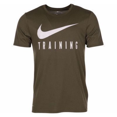 M Nk Dry Tee Nike Train, Olive Canvas/Desert Sand, M,  Nike
