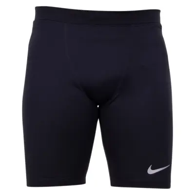 M Nk Pwr Tght Half Fast, Black/Reflective Silv, M,  Träningsbyxor