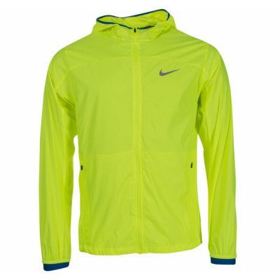 M Nk Shld Jkt Hd Racer, Volt/Industrial Blue, M,  Nike