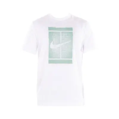 M Nkct Tee Ssnl Court, White/Steam, S,  T-Shirts