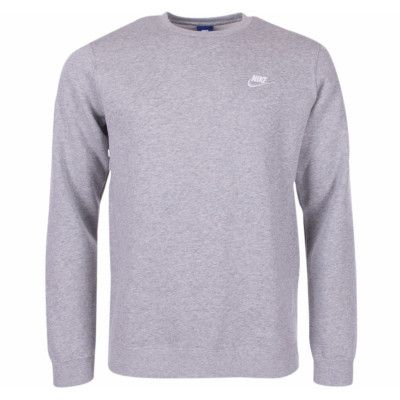 M Nsw Club Crw Bb, Dk Grey Heather/White, S,  Nike