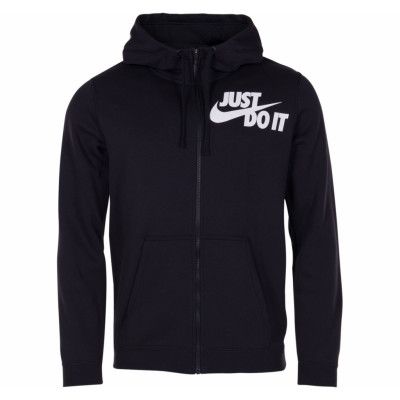 m nsw hoodie fz jdi, black/white, s,  nike
