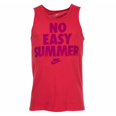 M Nsw Tank Prnt Pk Zinc Smr, Track Red/True Berry, L,  Nike