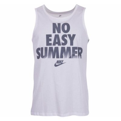 M Nsw Tank Prnt Pk Zinc Smr, White/Cool Grey, Xl,  Nike