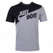 M Nsw Tee Asym Jdi, Dk Grey Heather/Black/Black, M, Nike