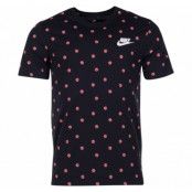 m nsw tee cnpt blue 4, black/white, l,  nike