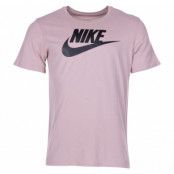 M Nsw Tee Icon Futura, Diffused Taupe/Black, L,  Nike