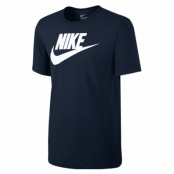 M Nsw Tee Icon Futura, Obsidian/Obsidian/Safety Orang, L,  Nike