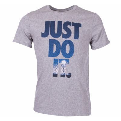 M Nsw Tee Jdi Photo, Dk Grey Heather/Photo Blue, L,  Nike