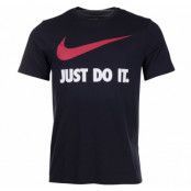 m nsw tee jdi swoosh new, black/white/varsity red, l,  nike