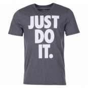 M Nsw Tee Just Do It, Charcoal Heathr/White, L,  Nike