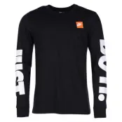 M Nsw Tee Ls Hbr 1, Black/White, L,  Nike