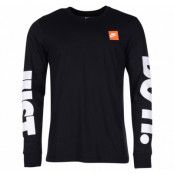 M Nsw Tee Ls Hbr 1, Black/White, M,  Nike
