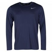Men's Nike Breathe Running Top, Thunder Blue/Dark Obsidian, S,  Nike