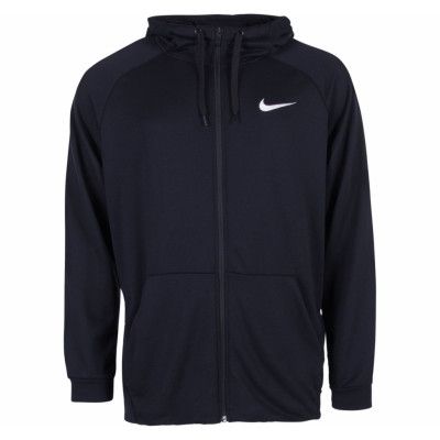 Men's Nike Dry Training Hoodie, Black/White, L,  Nike