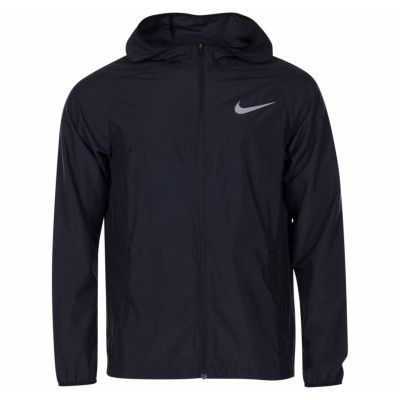 Men's Nike Essential Hooded Ru, Black/Reflective Silv, Xl,  Nike