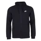 Men's Nike Sportswear Hoodie, Black/Black/White, L,  Tröjor